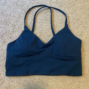Manduka Navy Blue Yoga / Athletic Bra Top